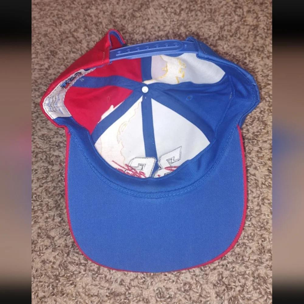 Vintage 90's NASCAR Ernie Irvan #36 Skittles Snapback Paint Brush Hat Cap - Picture 10 of 11